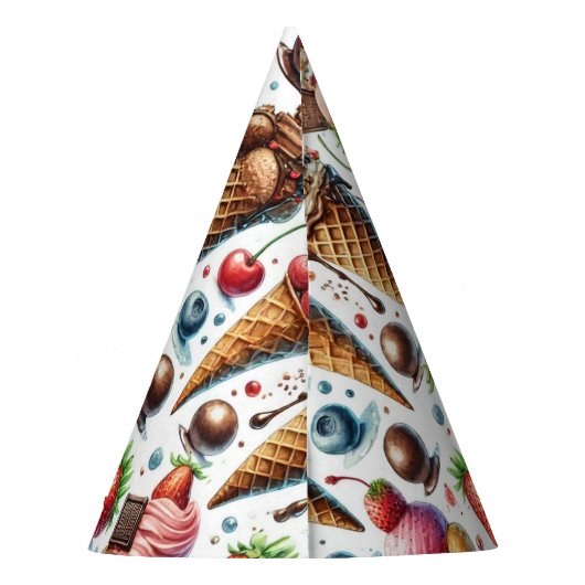 ijssalon feesthoedjes (Achterkant)