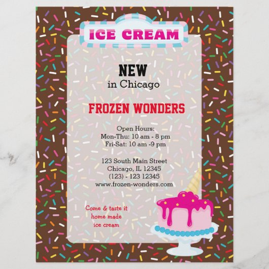 IJssalon Flyer (Voorkant)