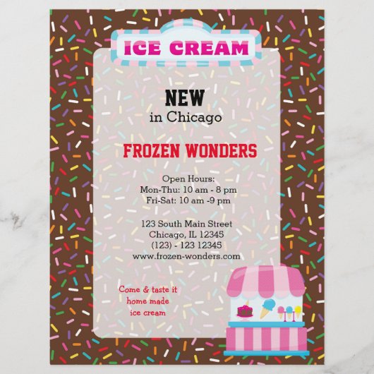 IJssalon Flyer (Voorkant)