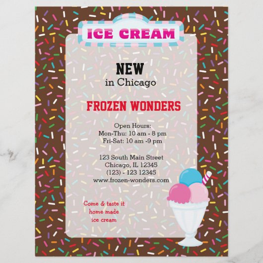 IJssalon Flyer (Voorkant)