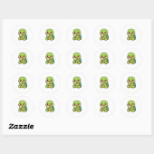 IJssalon Geluk Ronde Sticker (Vel)