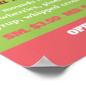 IJssalon Logo, IJssalon Menu Poster (Hoek)