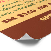 IJssalon Logo, IJssalon Menu Poster (Hoek)