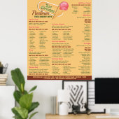 IJssalon Logo, IJssalon Menu Poster (Thuiskantoor)