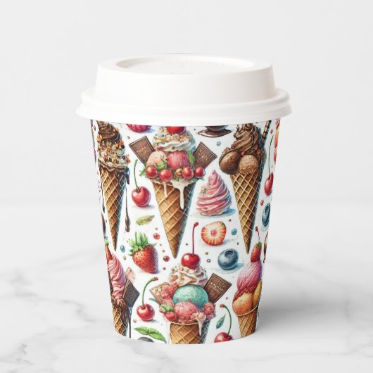 ijssalon papieren bekers (Links)