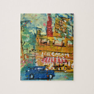 IJssalon Schilderij / Kunstenaar Larry Lerew Legpuzzel