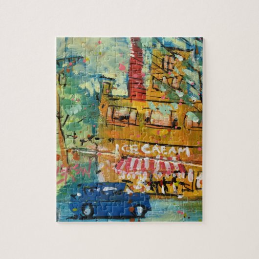 IJssalon Schilderij / Kunstenaar Larry Lerew Legpuzzel (Verticaal)