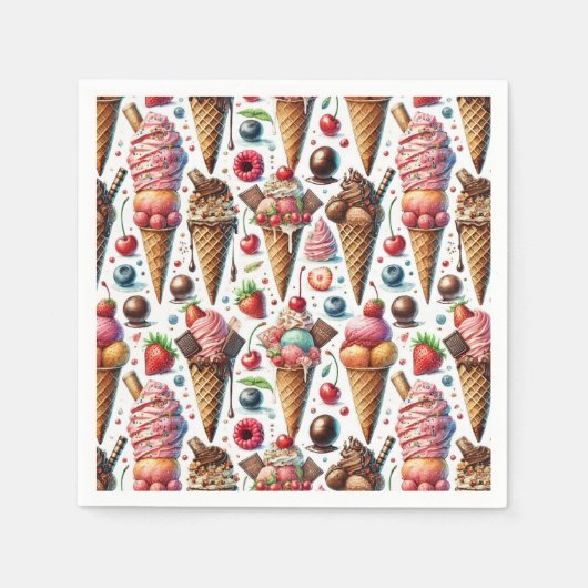 ijssalon servet (Voorkant)