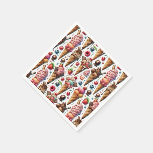 ijssalon servet (Hoek)