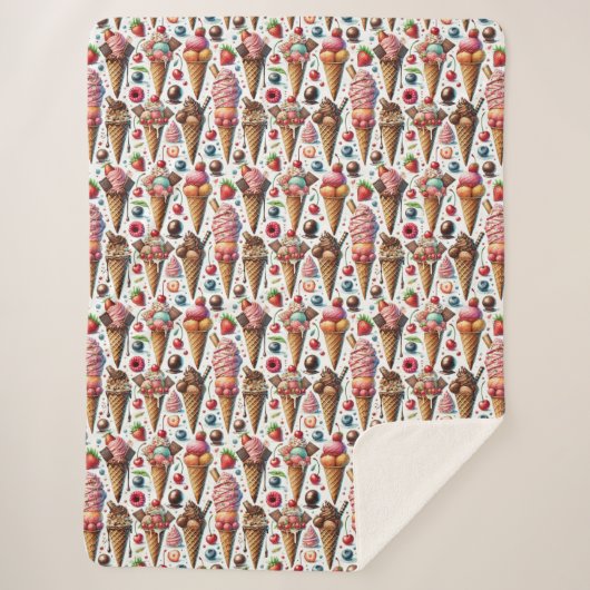 ijssalon sherpa deken (Voorkant)