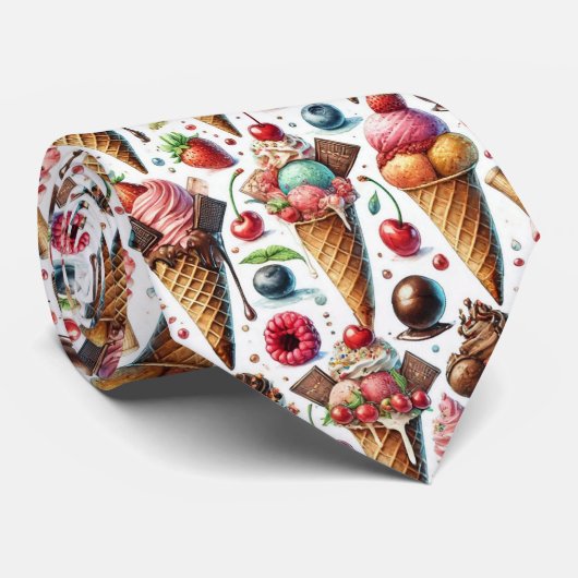 ijssalon stropdas (Opgerold)