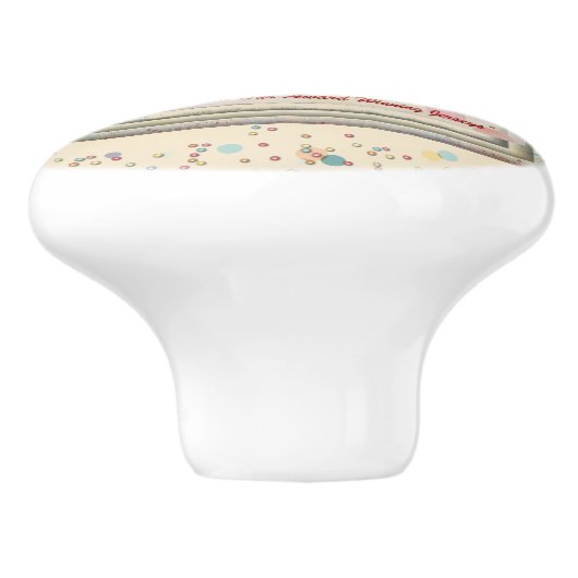  ijssalon teken keramische knop (Zijkant)