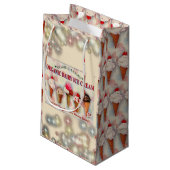  ijssalon teken polka dot kleurrijk klein cadeauzakje (Achterkant Gekanteld)