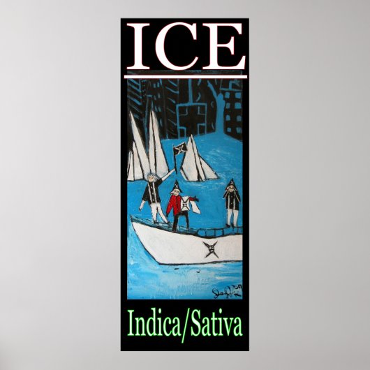 IJSSATIVA INDICA POSTER (Voorkant)