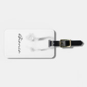 ijsschaatsen bagagelabel (Voorkant horizontaal)