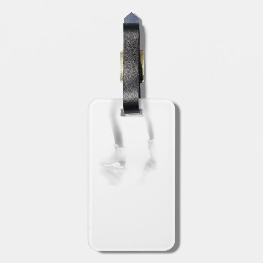 ijsschaatsen bagagelabel (Achterkant verticaal)