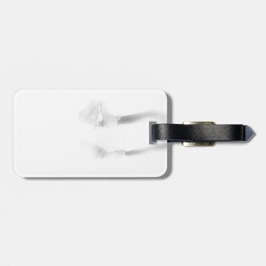 ijsschaatsen bagagelabel (Achterkant horizontaal)