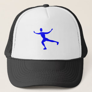 ijsschaatsen - blauw trucker pet