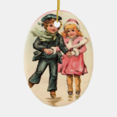  ijsschaatsen en -holtes keramisch ornament (Voorkant)