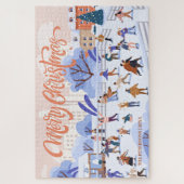 IJsschaatsen Familie Keepsake Kerstmis Traditie Legpuzzel (Verticaal)