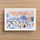 IJsschaatsen Familie Keepsake Kerstmis Traditie Legpuzzel