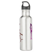 ijsschaatsen flesje hartslag roze tot rood waterfles  (Achterkant)