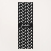 IJsschaatsen Gehakt schaats zwart wit Yogamat (Voorkant)