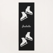 IJsschaatsen Gehakt schaats zwart wit Yogamat (Achterkant)