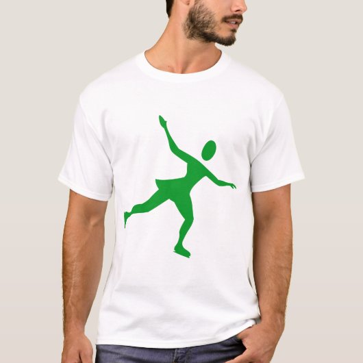 ijsschaatsen - groen gras t-shirt (Voorkant)