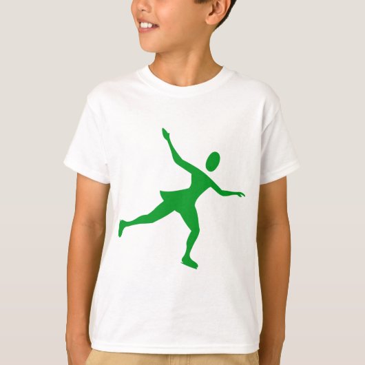 ijsschaatsen - groen gras t-shirt (Voorkant)