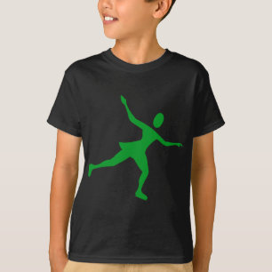 ijsschaatsen - groen gras t-shirt