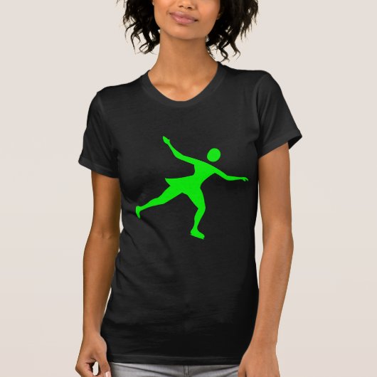 ijsschaatsen - groen t-shirt (Voorkant)