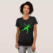ijsschaatsen - groen t-shirt (Voorkant volledig)
