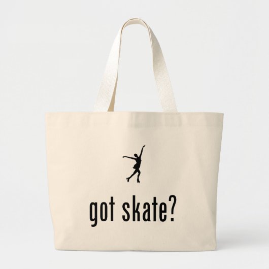 ijsschaatsen grote tote bag (Voorkant)