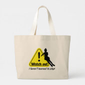 ijsschaatsen - grote tote bag (Achterkant)