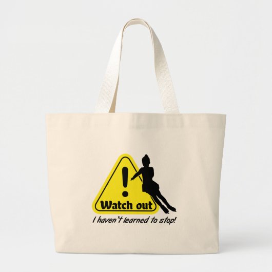 ijsschaatsen - grote tote bag (Voorkant)