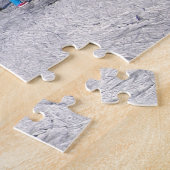 IJsschaatsen langs de windmolens in de winter Legpuzzel (Zijkant)