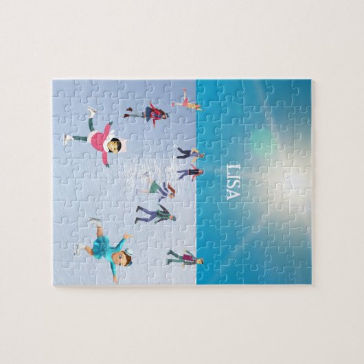 ijsschaatsen legpuzzel (Horizontaal)