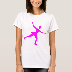 ijsschaatsen - magenta t-shirt