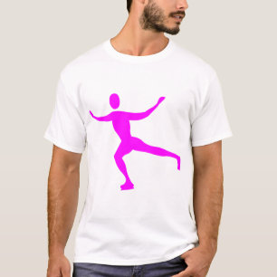 ijsschaatsen - magenta t-shirt