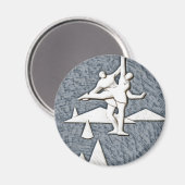 ijsschaatsen magneet (Voorkant / Achterkant)