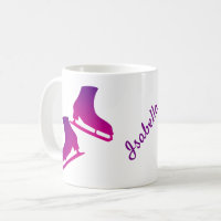 IJsschaatsen mok figuur schaatsen paars
