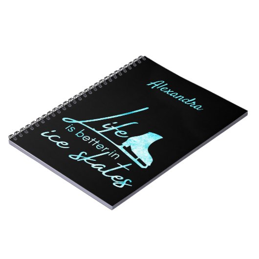 IJsschaatsen notitieboek leven beter schaats ingev (Linkerzijde)