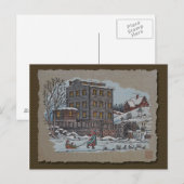 ijsschaatsen op gristmillpaat briefkaart (Voorkant / Achterkant)