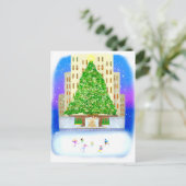 ijsschaatsen op het centrum van Rockefeller Briefkaart (Staand voorkant)
