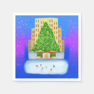 ijsschaatsen op het centrum van Rockefeller Servet