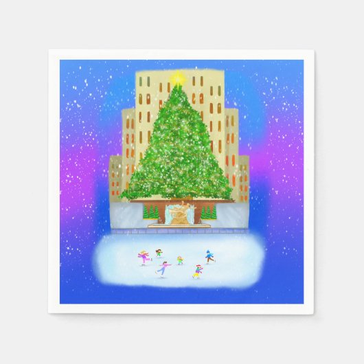 ijsschaatsen op het centrum van Rockefeller Servet (Voorkant)