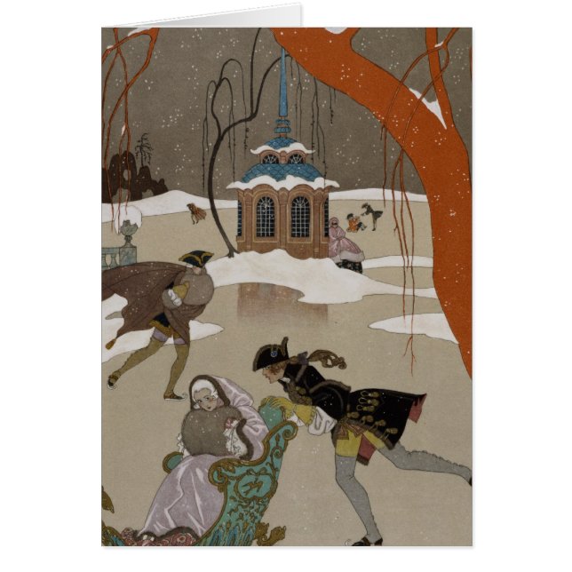 ijsschaatsen op het meer van de diepvries (Voorkant)