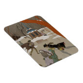 ijsschaatsen op het meer van de diepvries magneet (Rechterzijde)