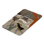 ijsschaatsen op het meer van de diepvries magneet (Linkerzijde)